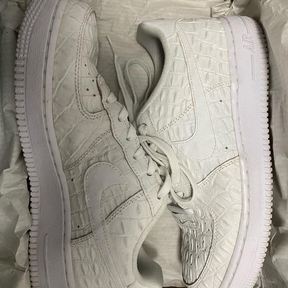 Croc skin Air Force 1s